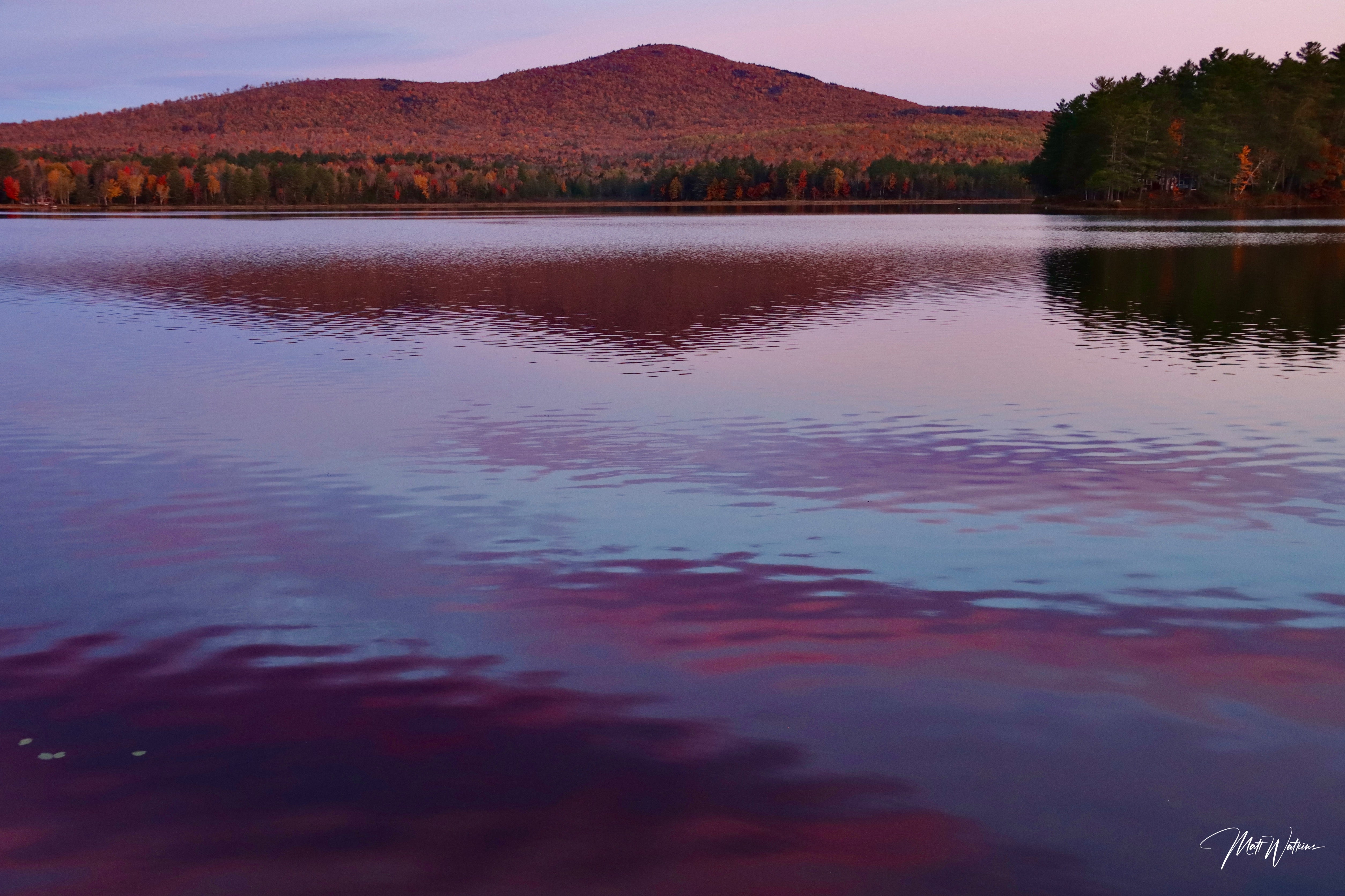 Sunrise at Ebeemee Lake, Maine