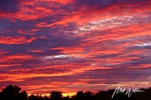 Sunset at Bangor International Airport