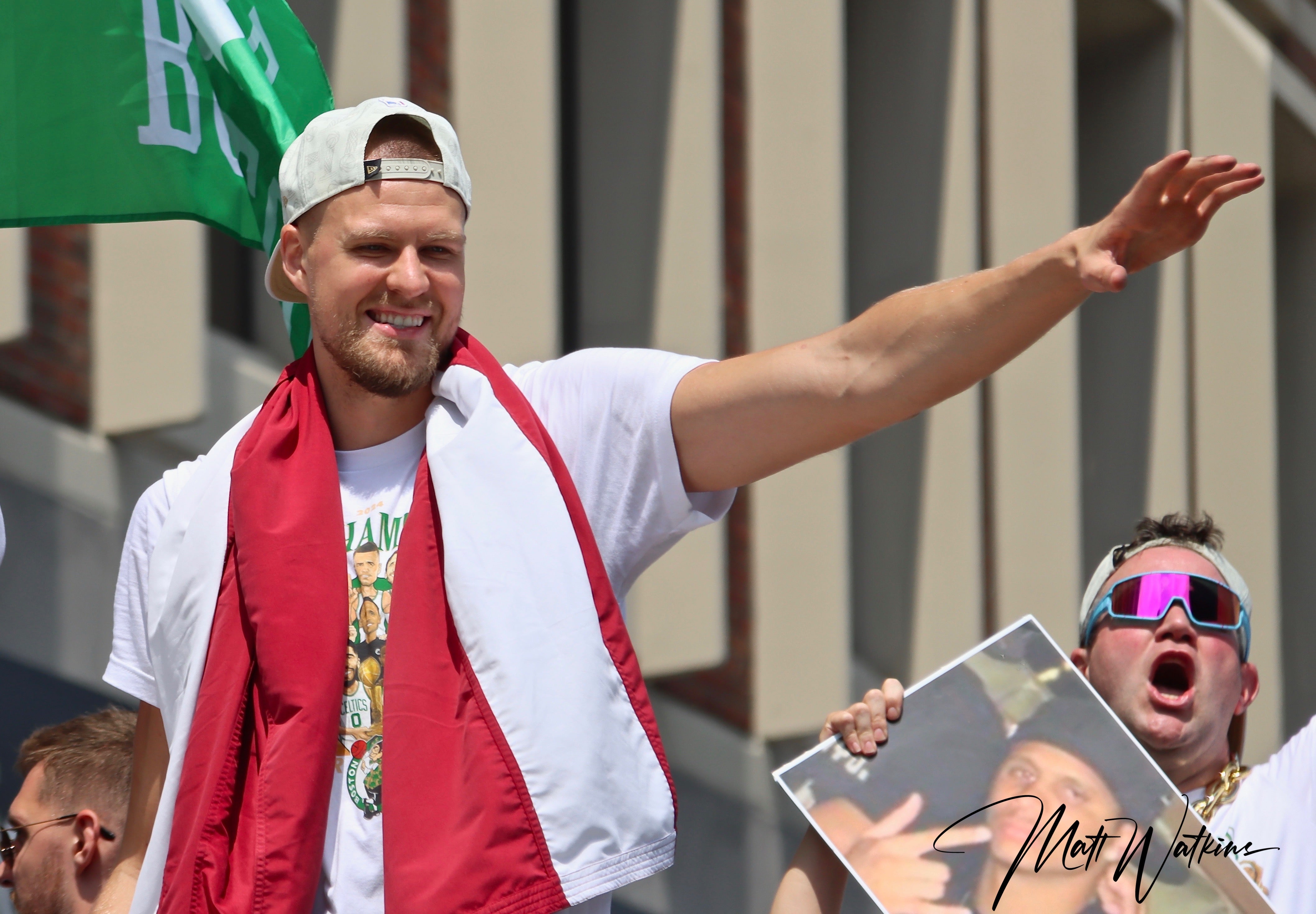 Celtics'  victory parade  - Kristaps Porzingis