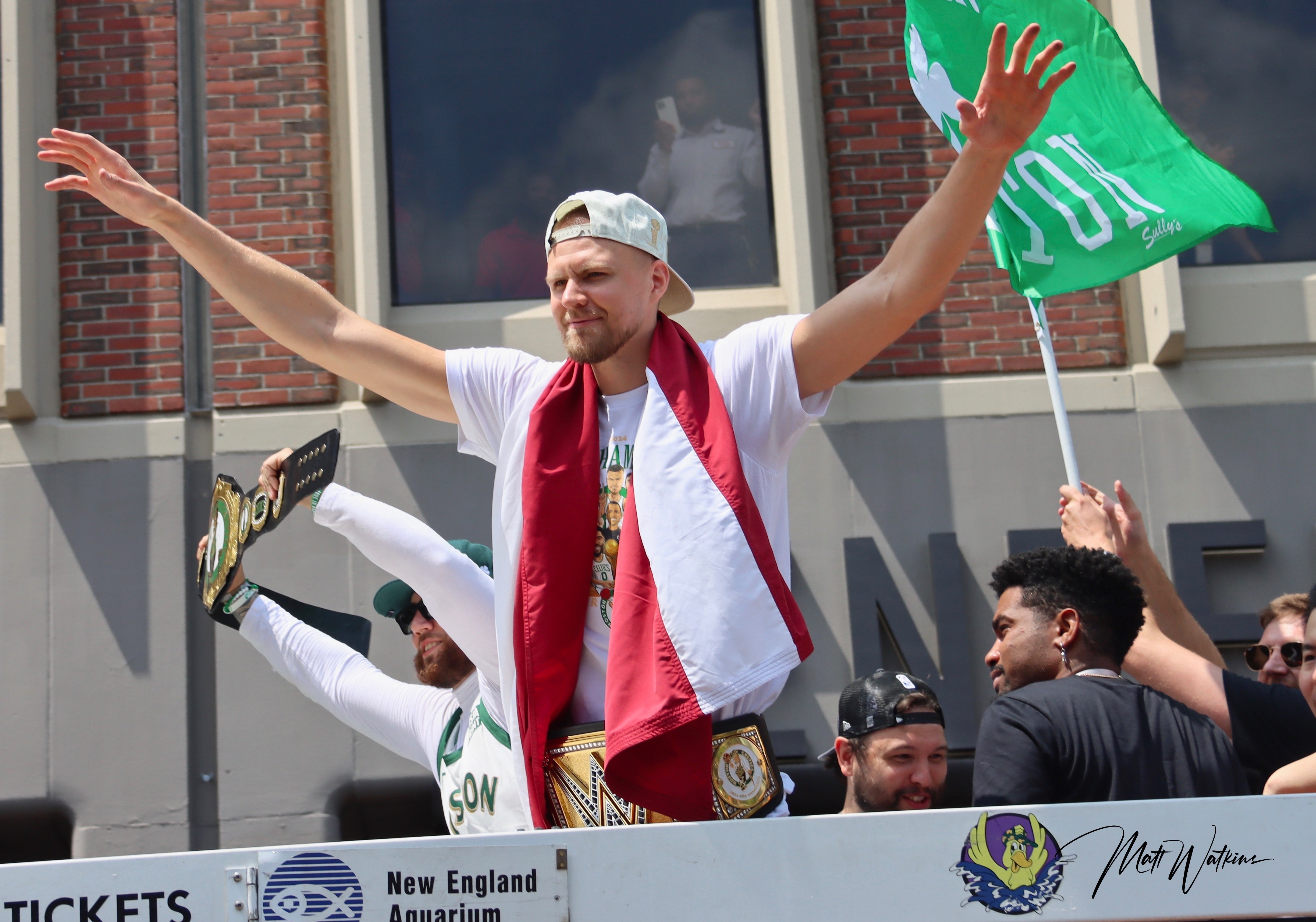 Celtics'  victory parade  - Kristaps Porzingis