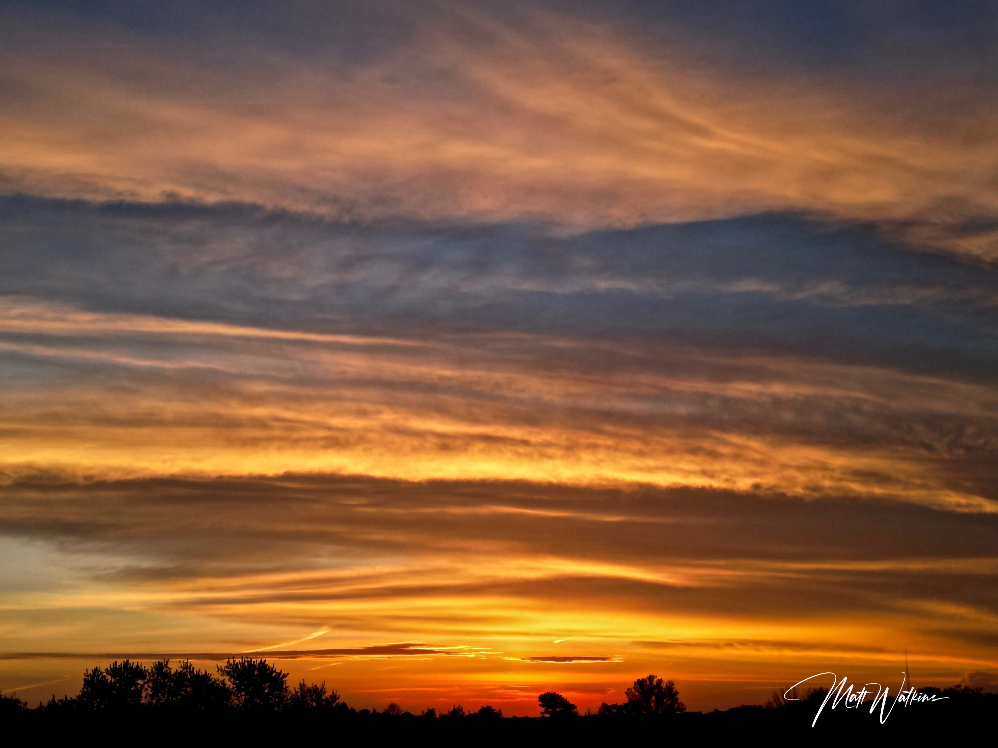 Colorful night sky