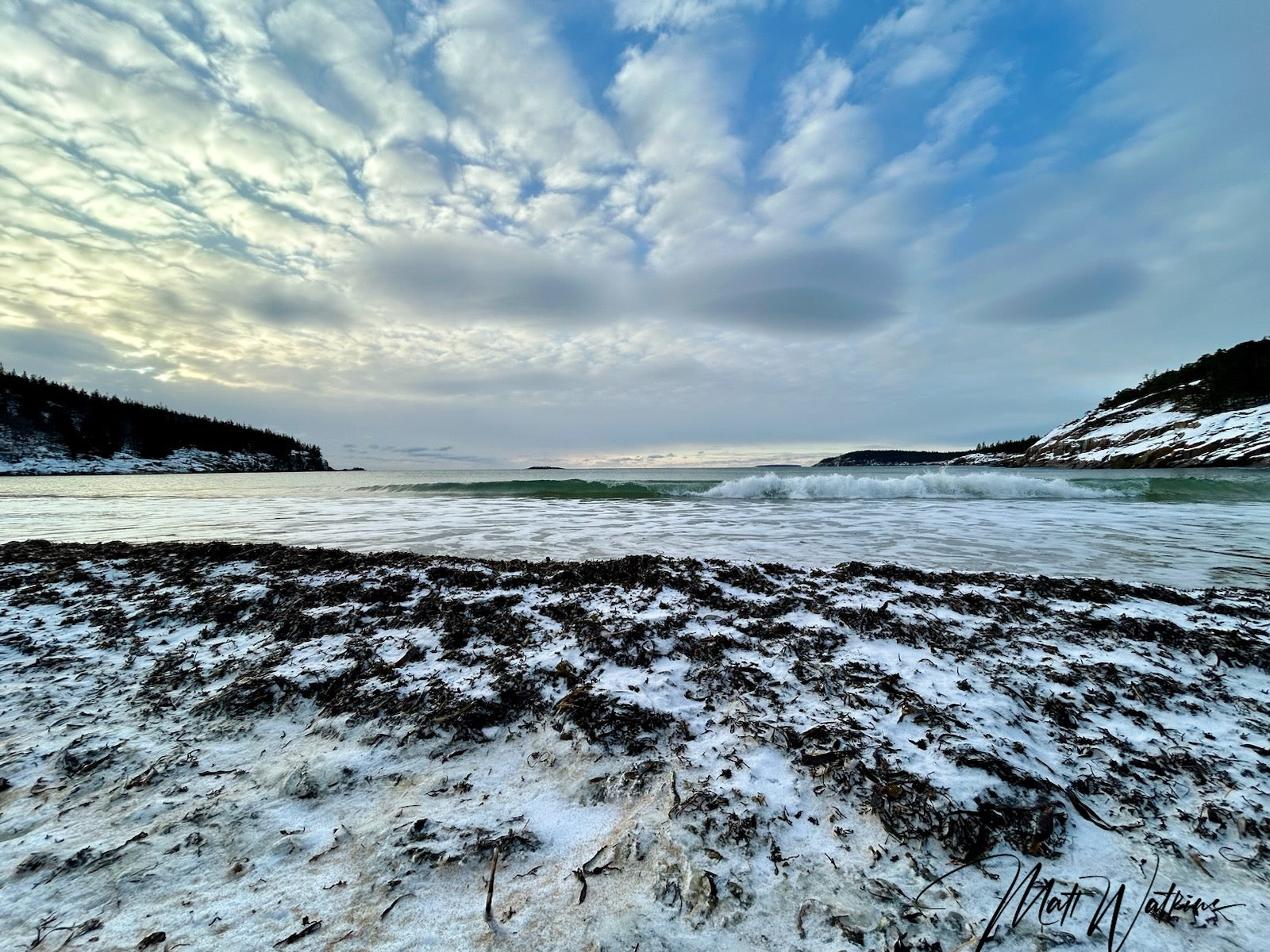 Acadia National Park on a cold winter day