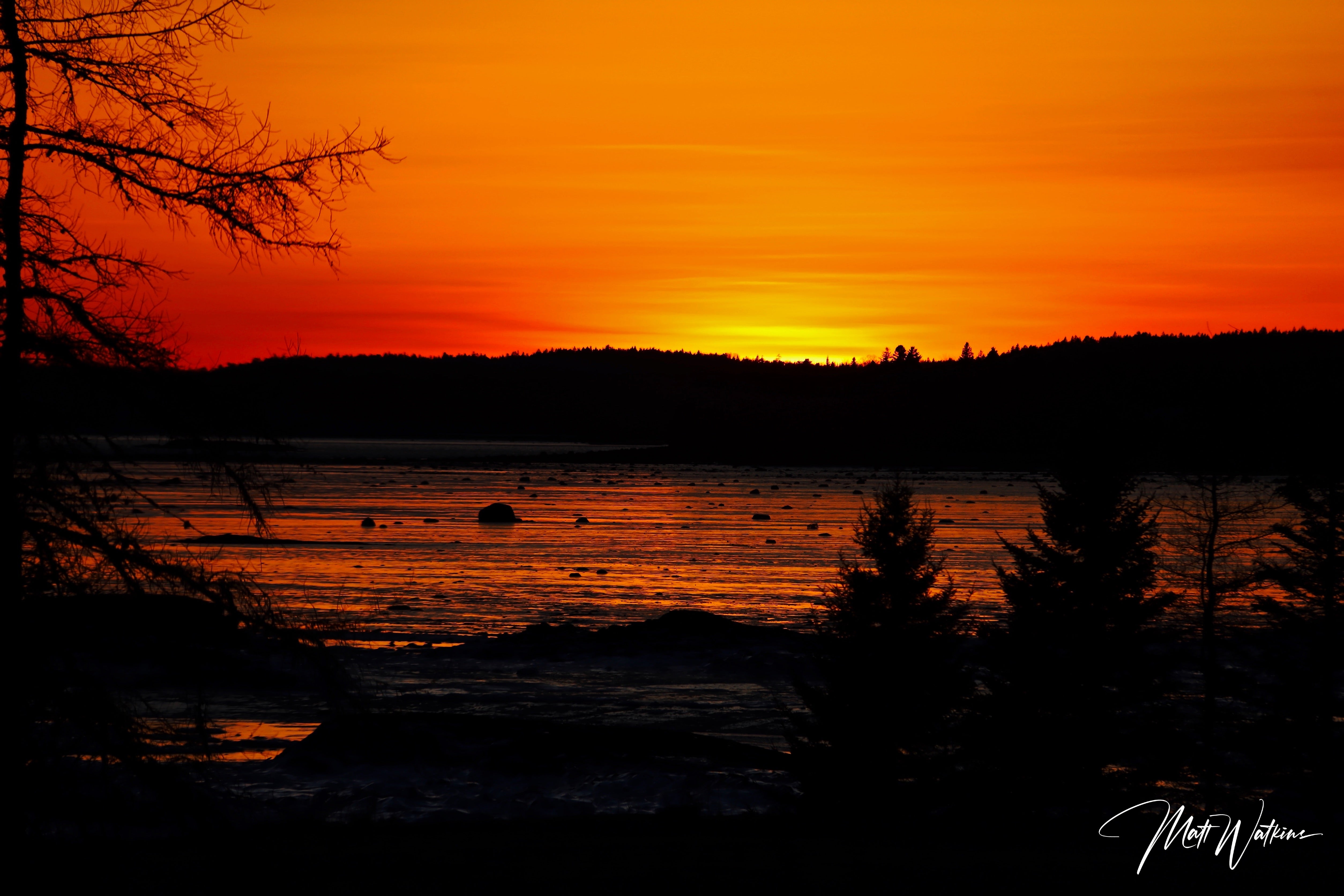 Cutler Bay, Maine sunset