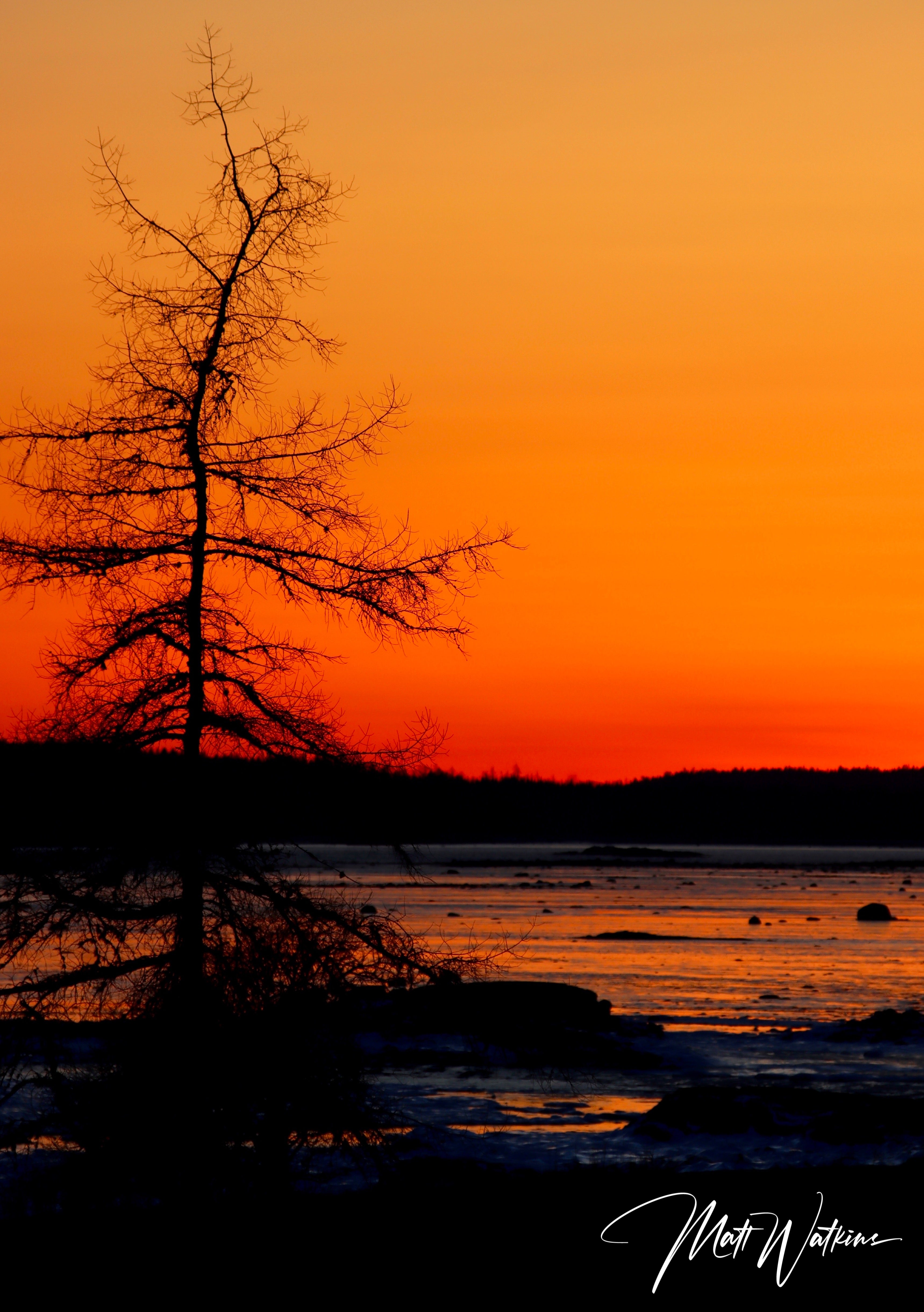 Cutler Bay, Maine sunset