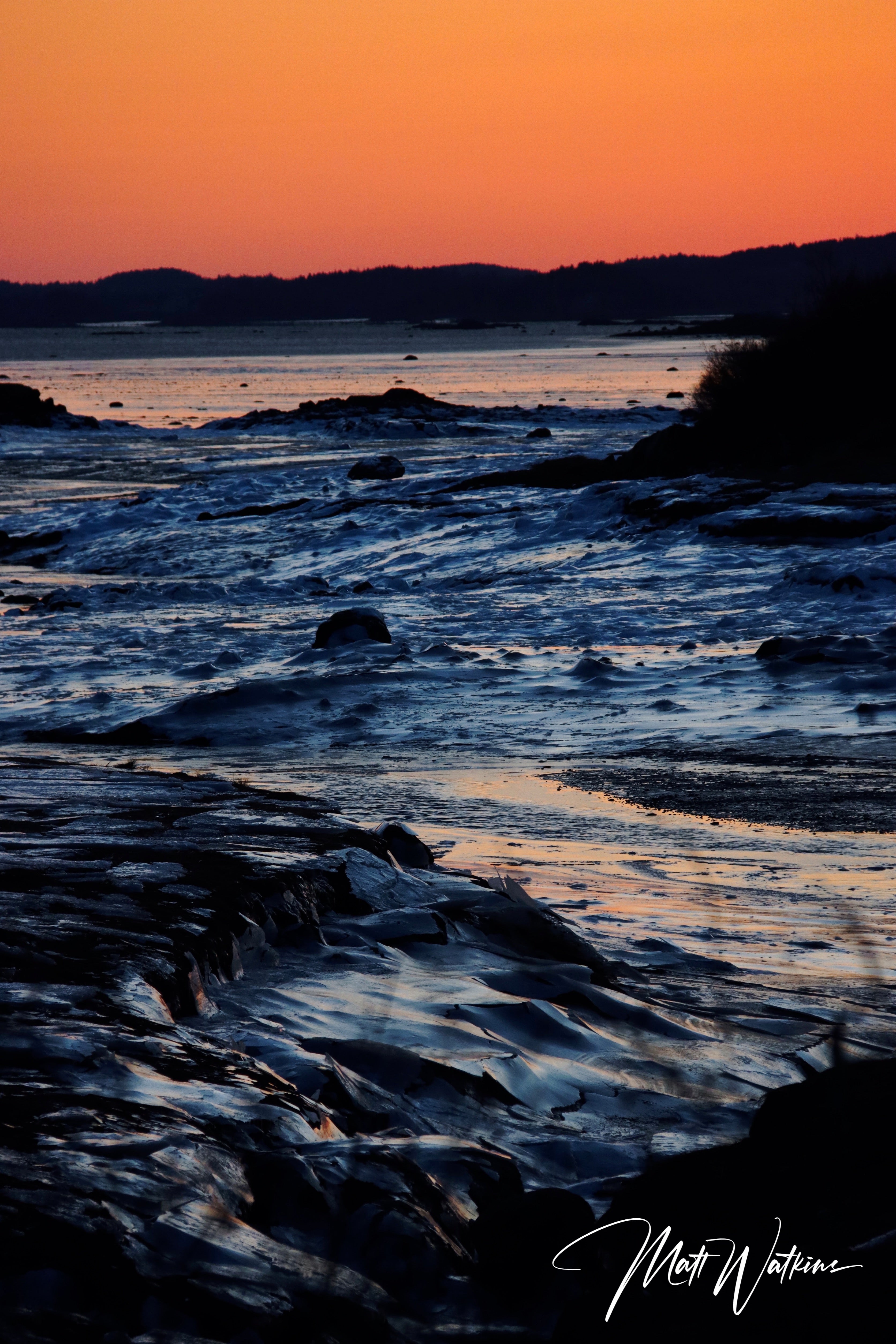 Cutler Bay, Maine sunset