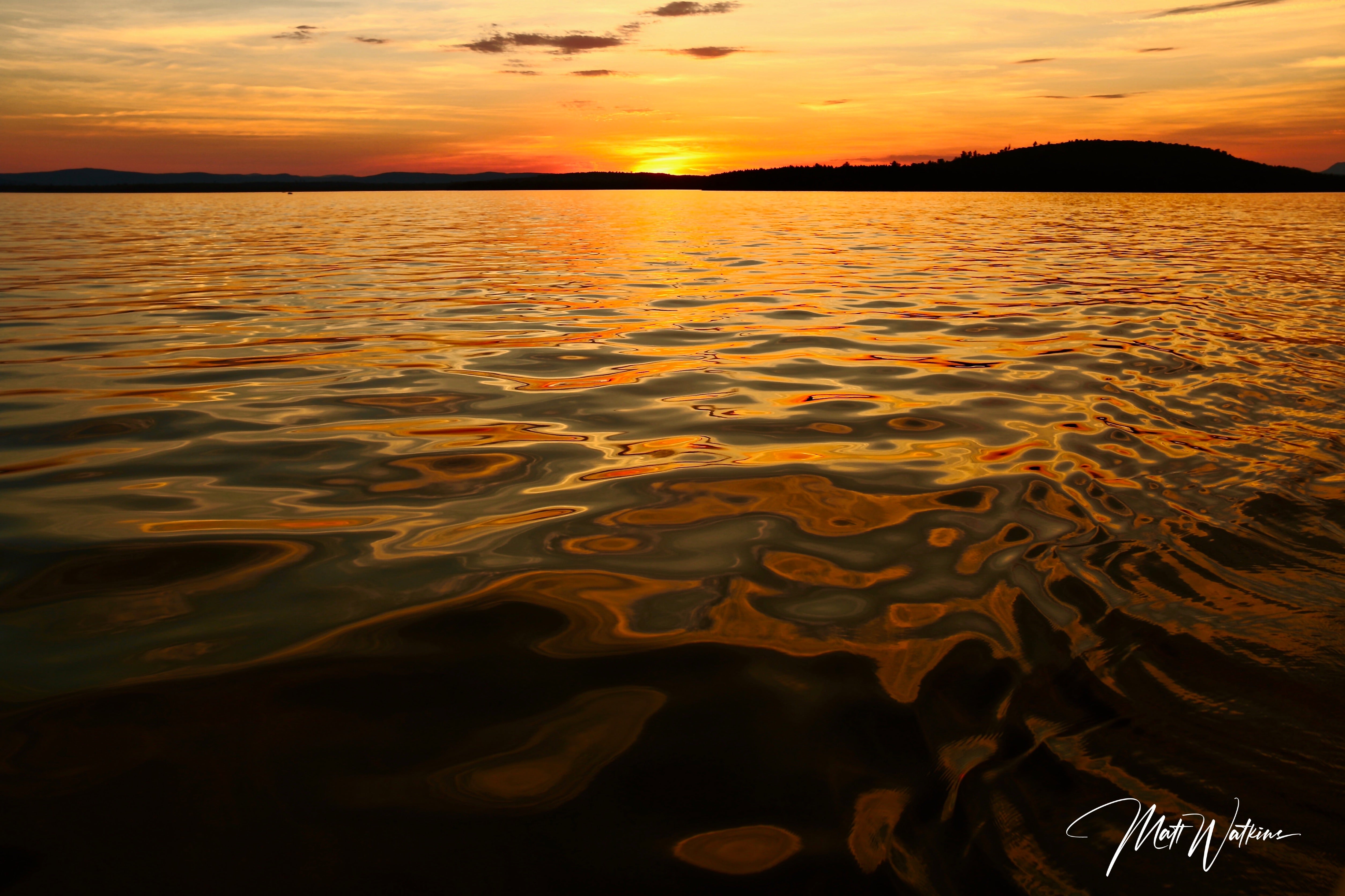 South Twin Lake Millinocket at Sunset