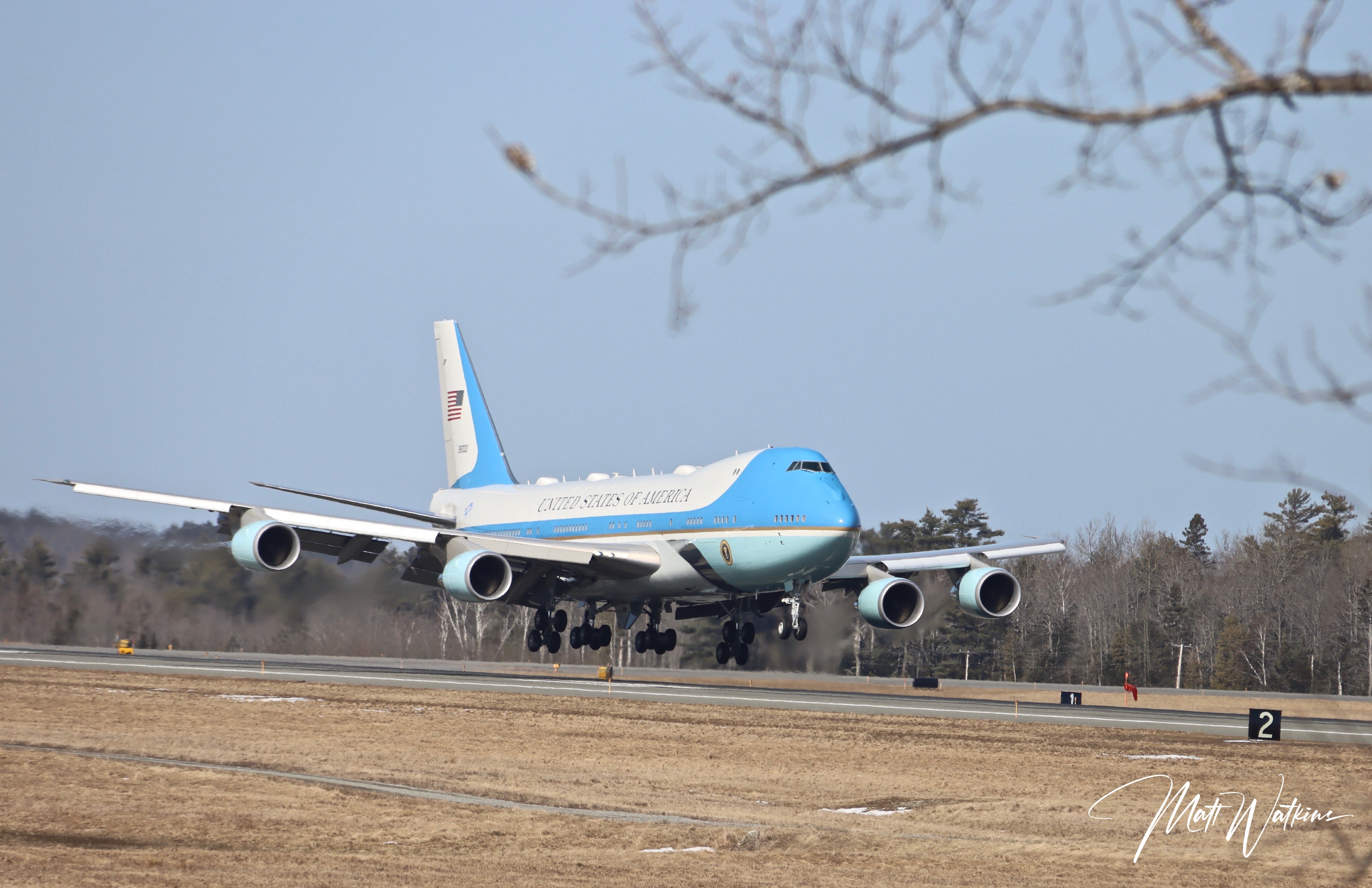 Air Force One, Bangor International Airport