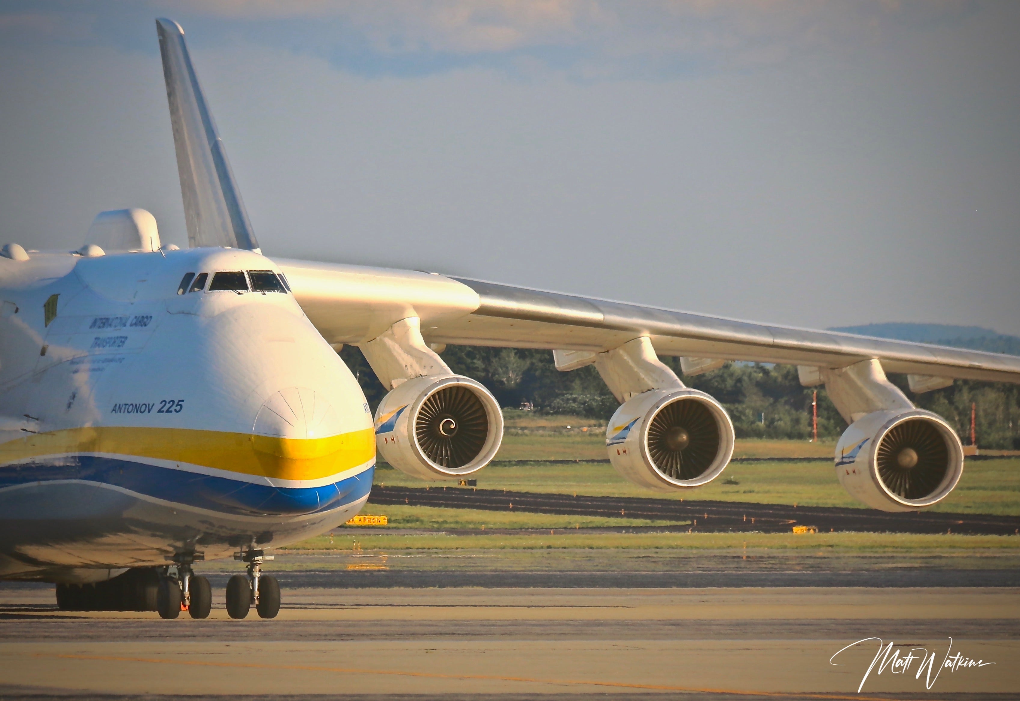 Antonov 225 at Bangor International Airport, July 2020