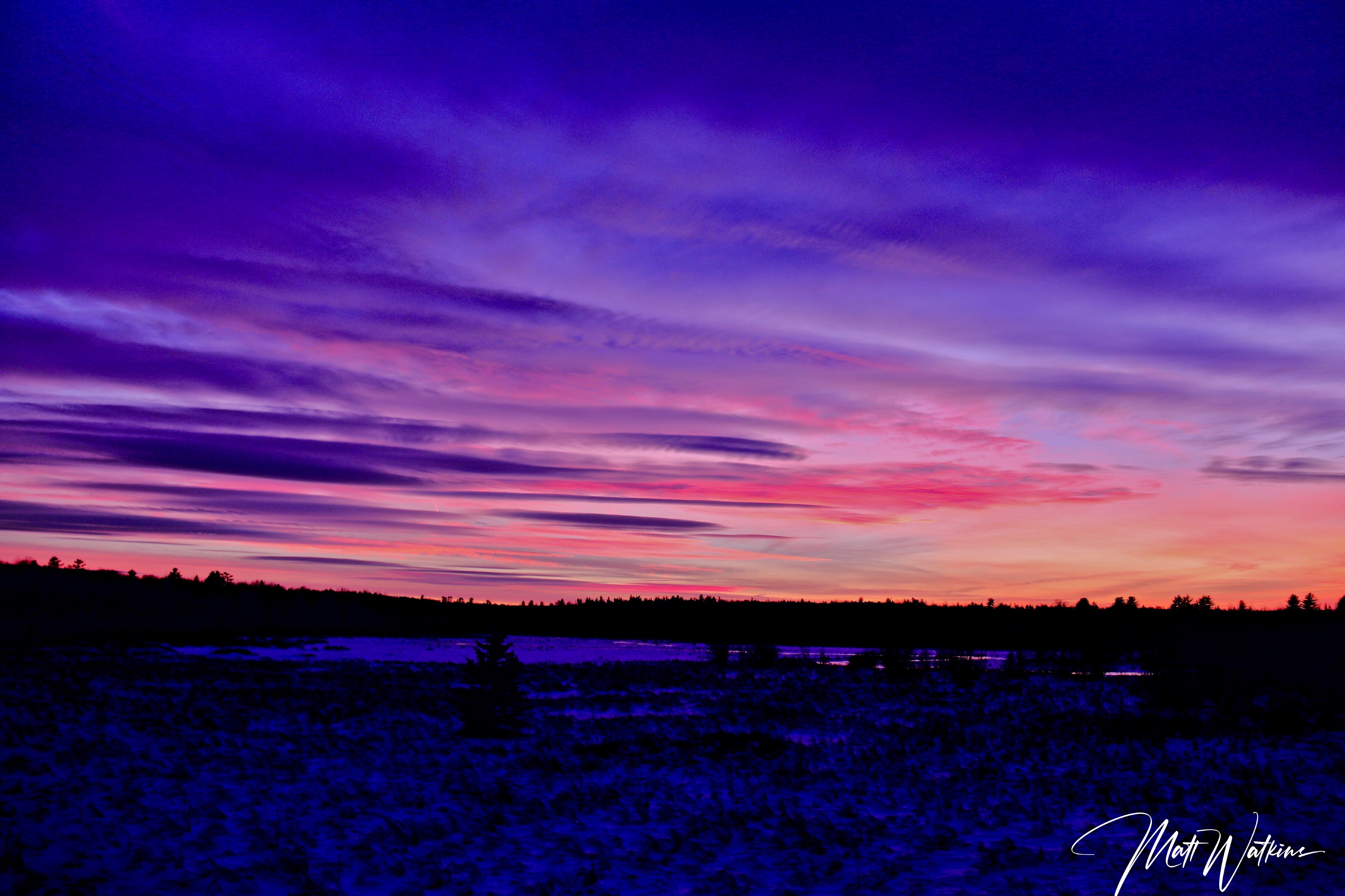 Colorful night sky