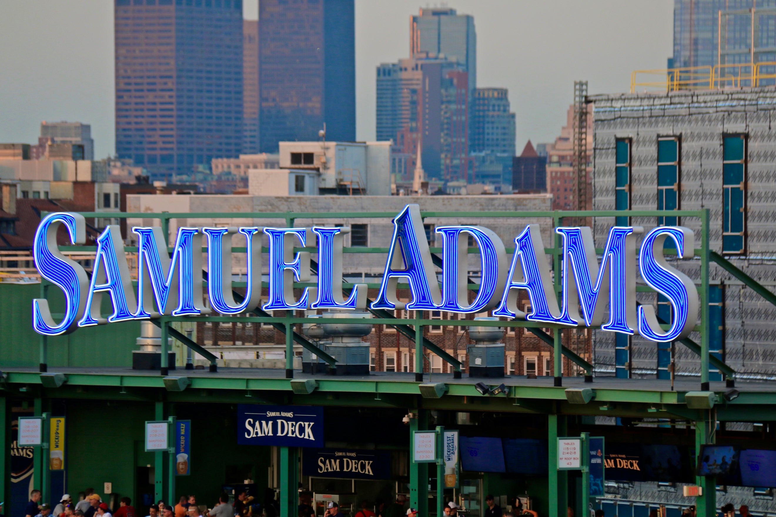 Samuel Adams sign, Boston, Massachusetts