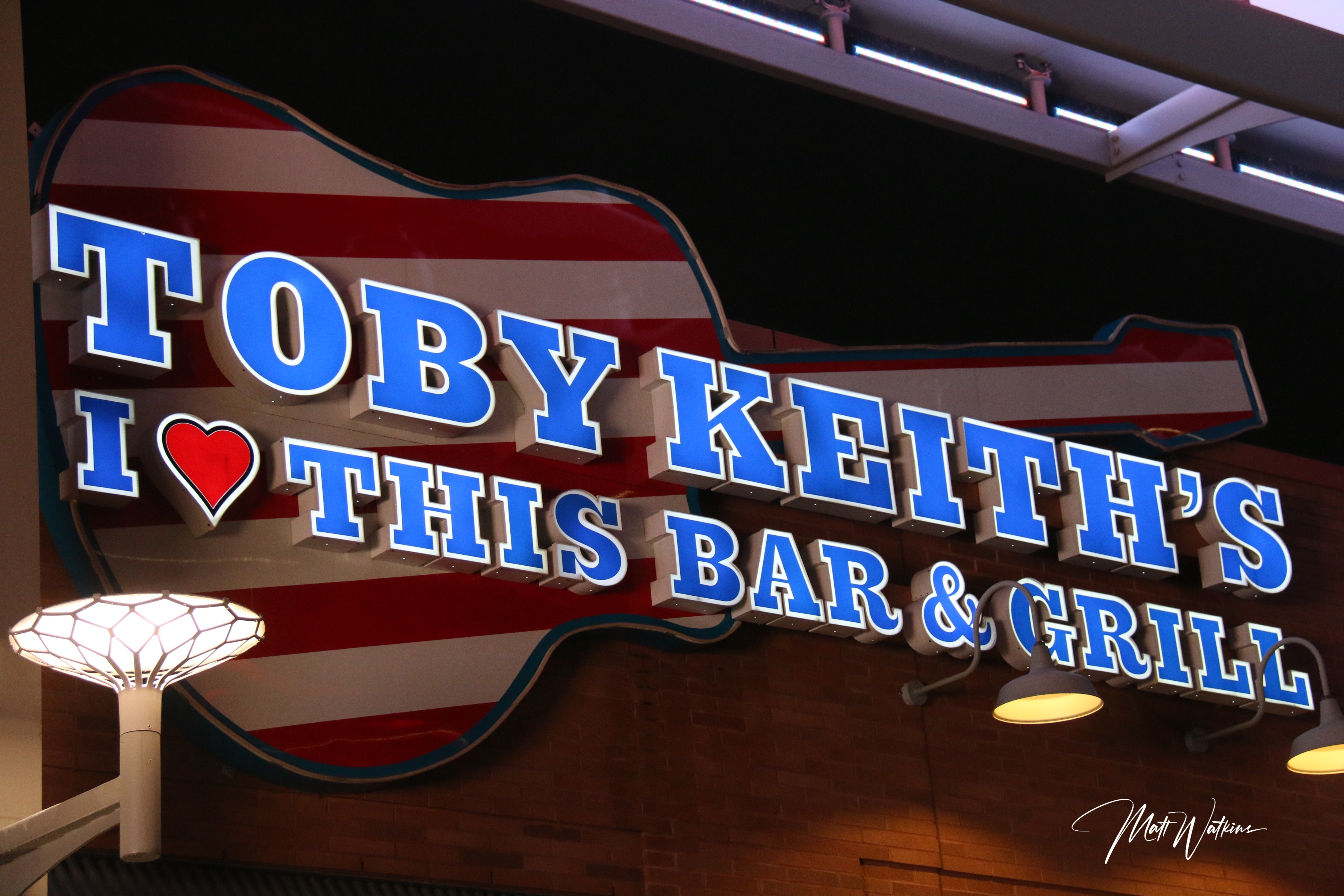 Toby Keith Bar sign