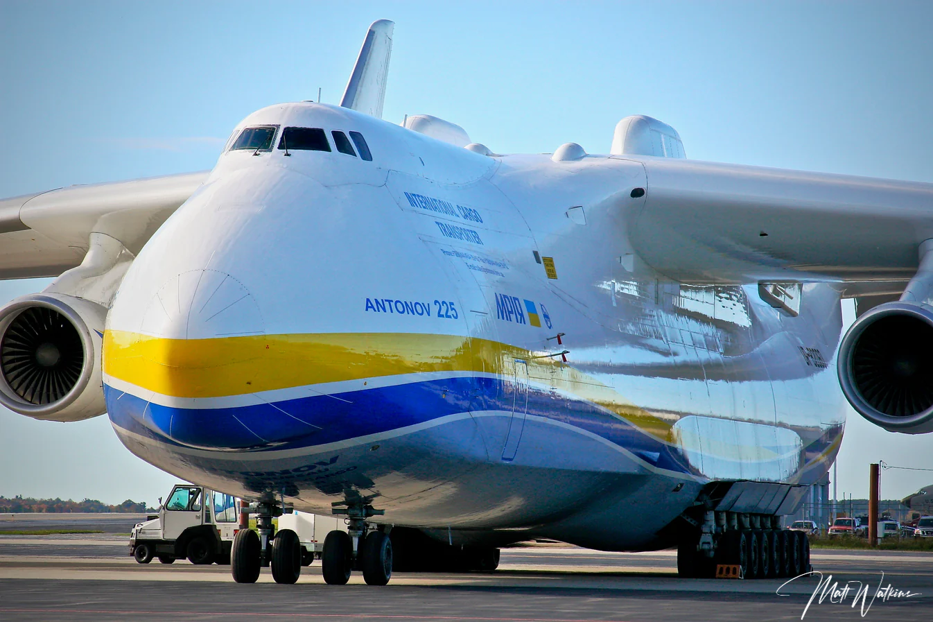 Antonov 225 photo taken at Bangor International Airport, Bangor, Maine.