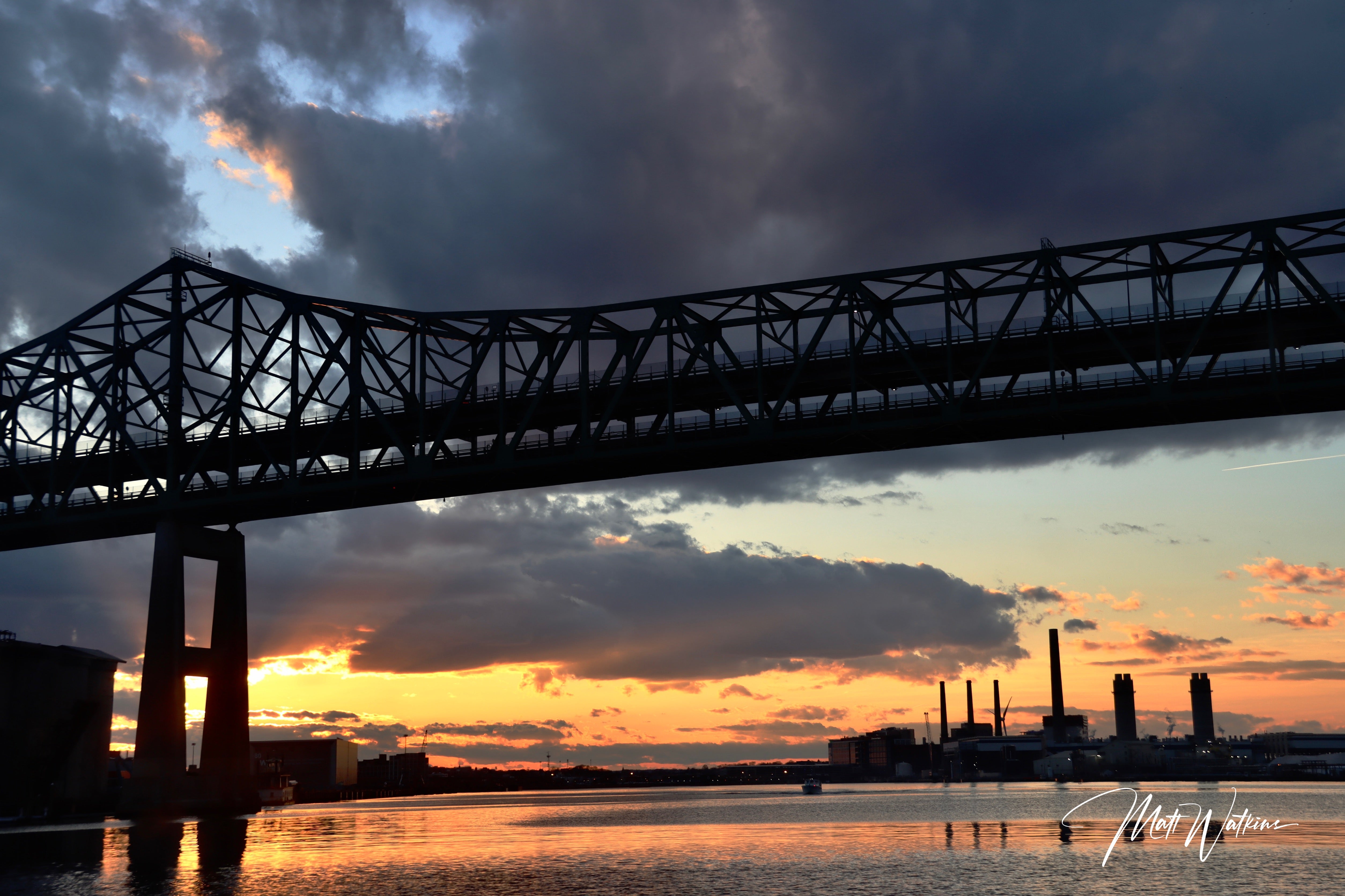 Tobin Bridge, Boston Harbor