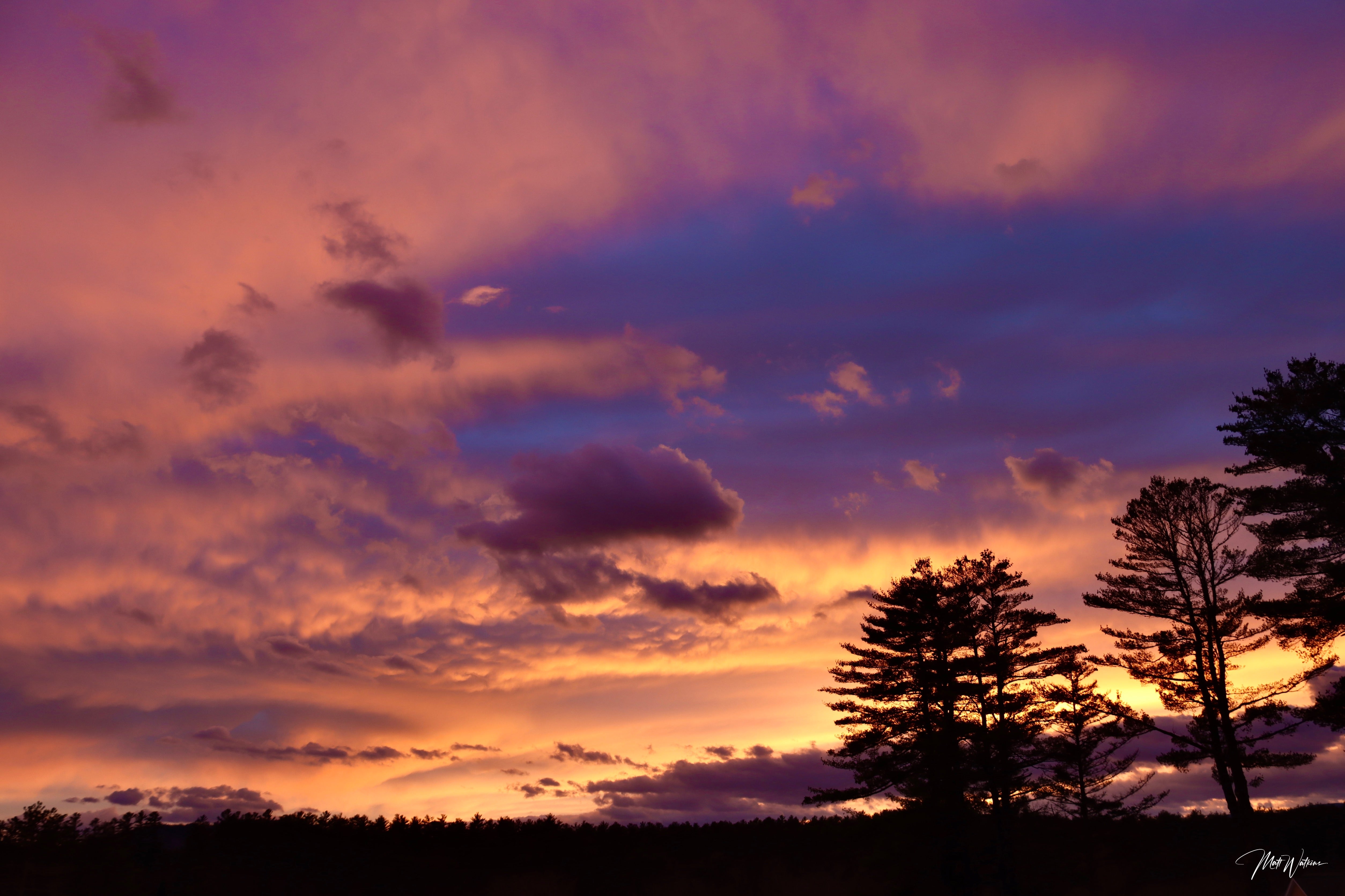 Bethel Maine sunset