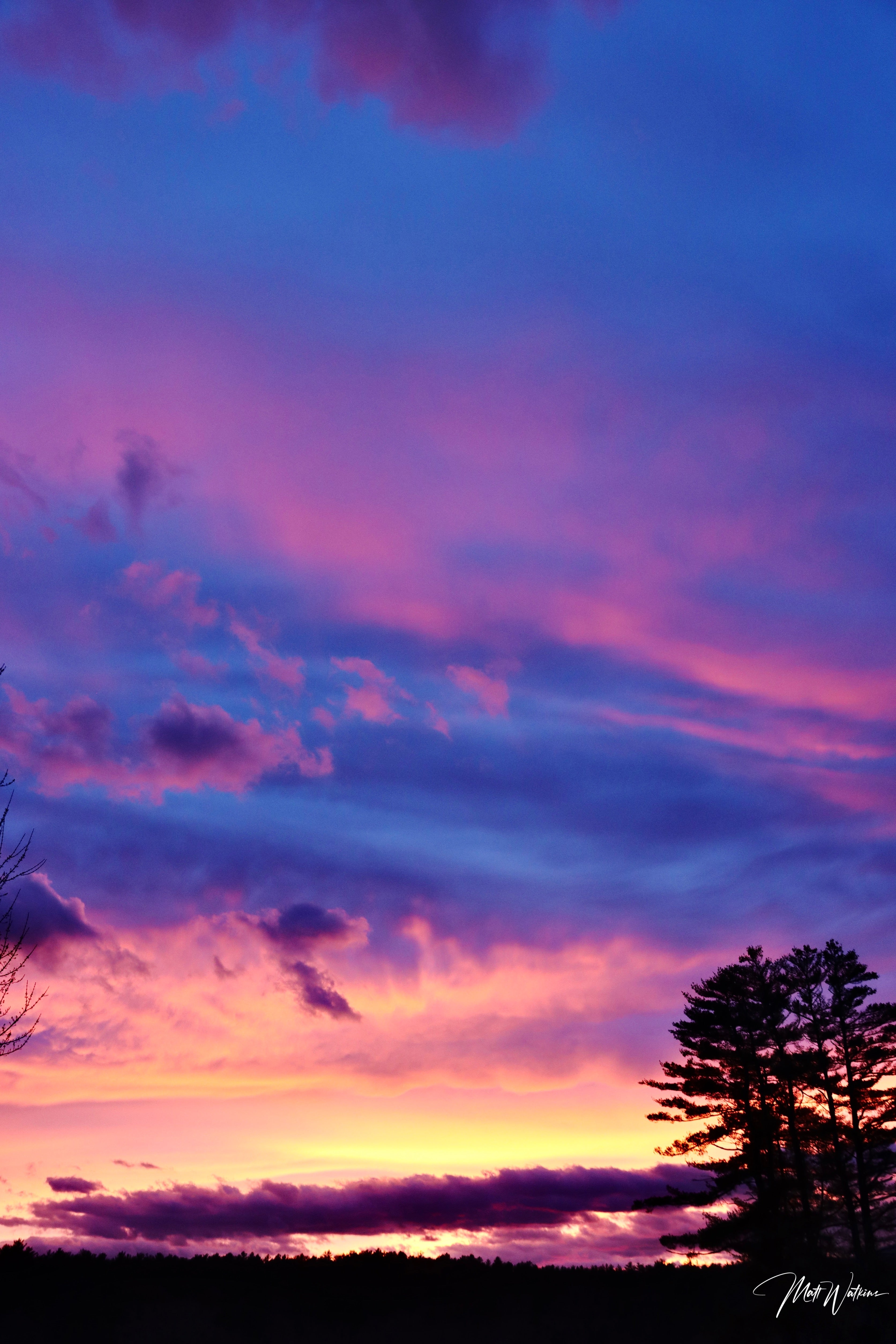 Bethel Maine sunset