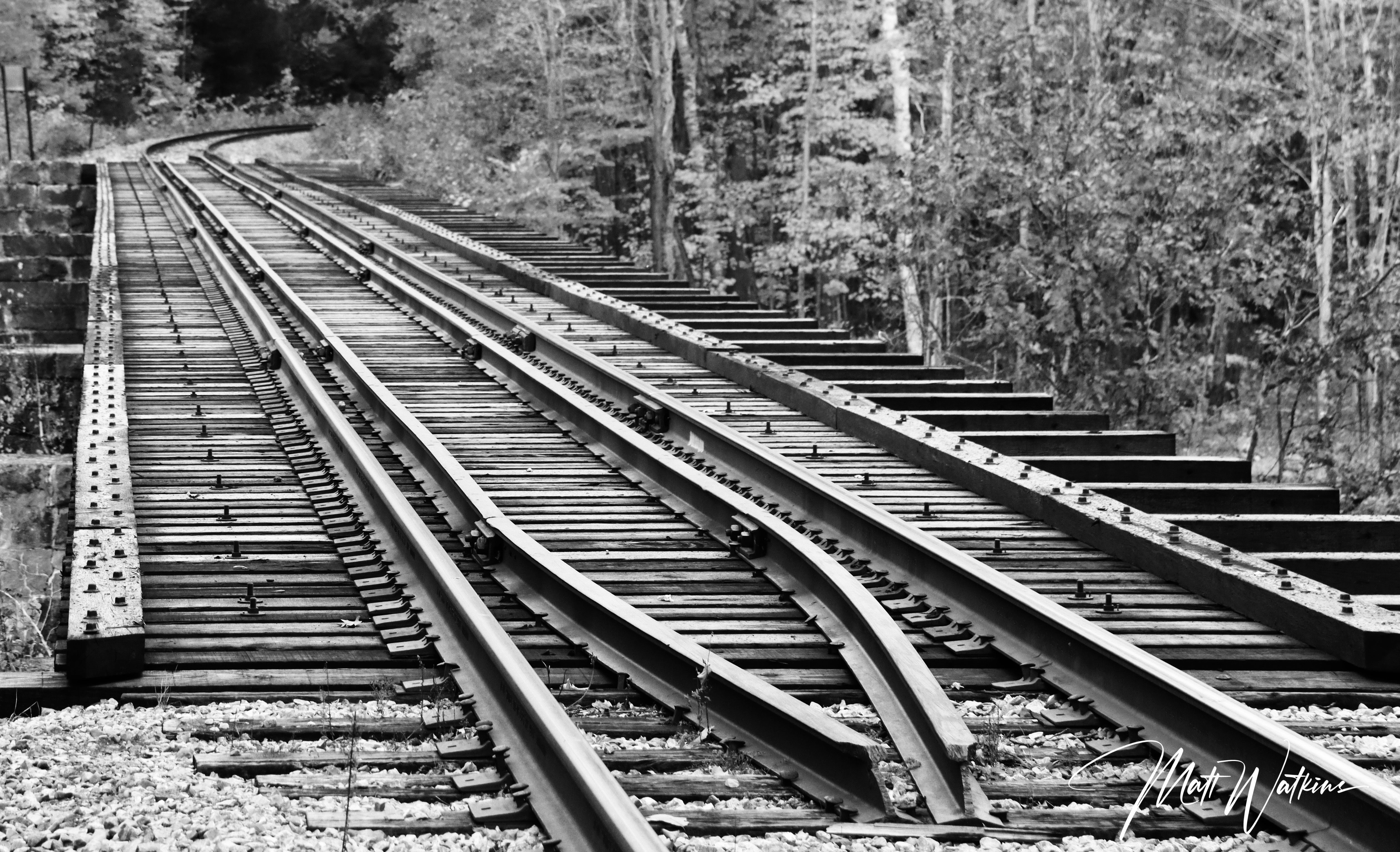 Train trussel in Bethel, Maine