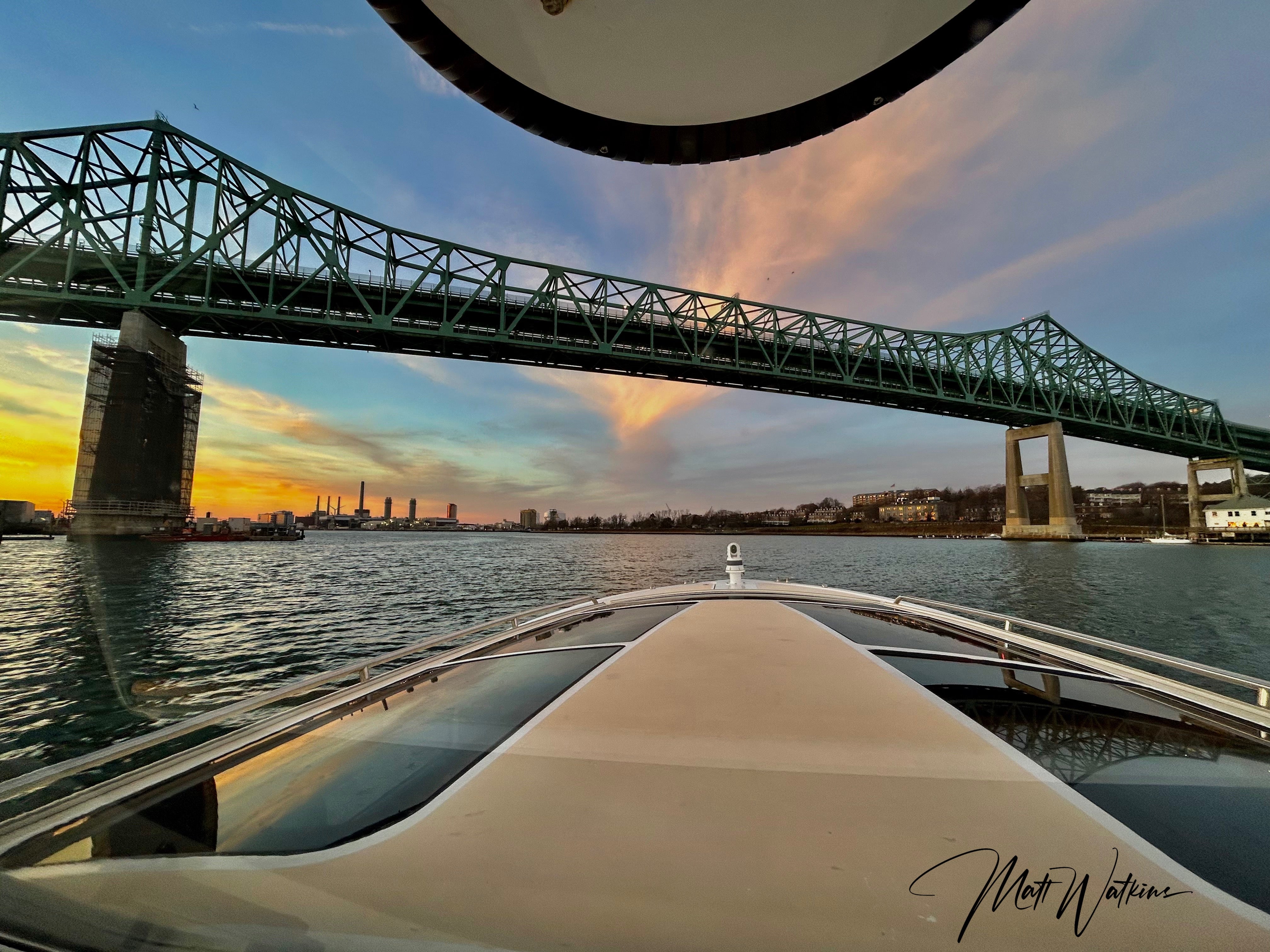 Tobin Bridge, Boston from the Encore boat