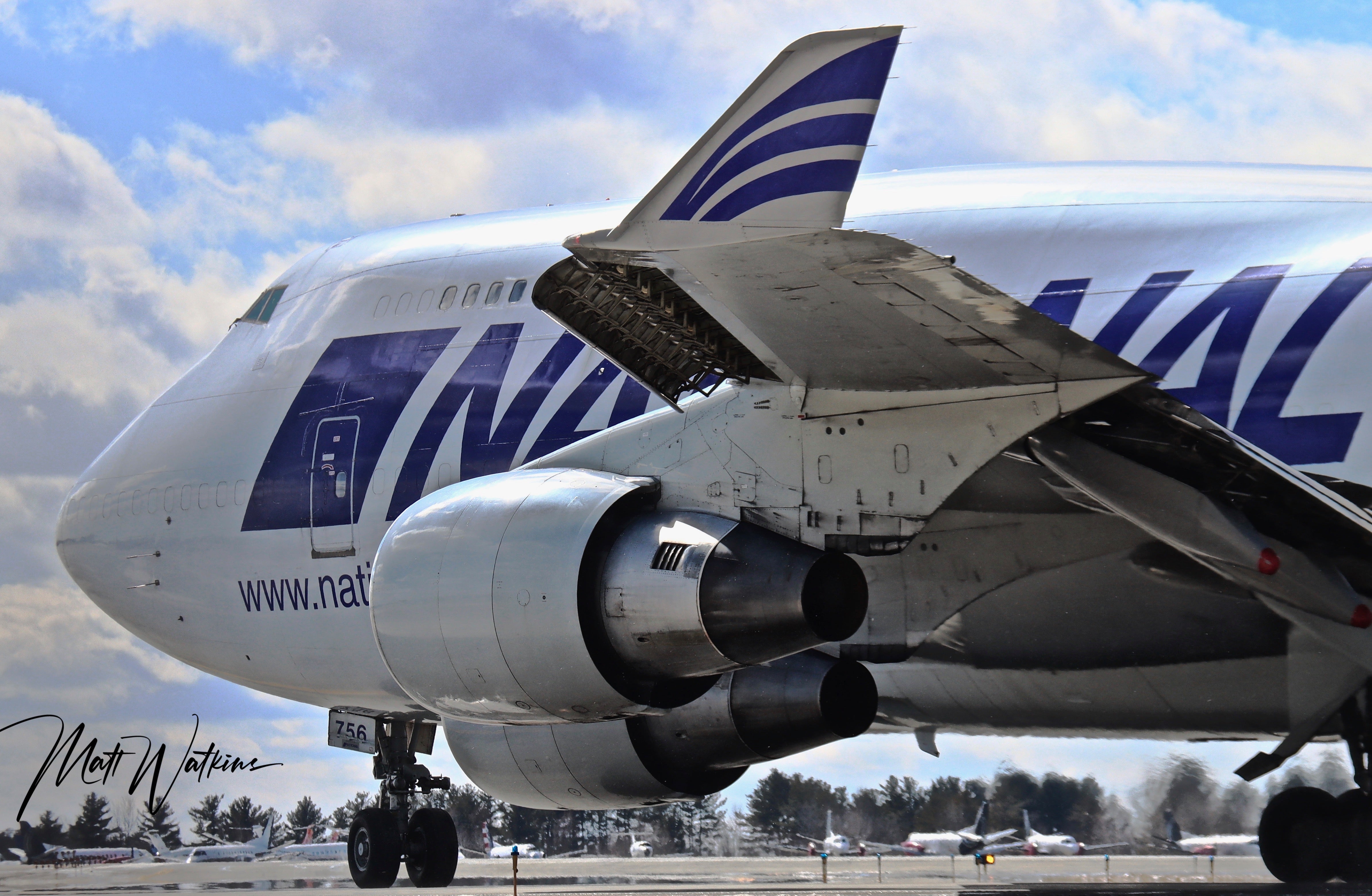 Boeing 747 photo taken in Bangor Maine 2022